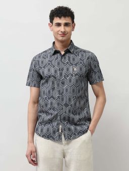 U.S. Polo Assn. Denim Co. - Men's Pure Cotton All Over Printed Shirt