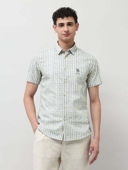 U.S. Polo Assn. Denim Co. - Men's Pure Cotton All Over Printed Shirt