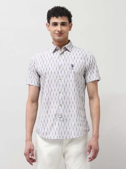 U.S. Polo Assn. Denim Co. - Men's Pure Cotton All Over Printed Shirt