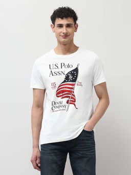 U.S. Polo Assn. Denim Co. - Men's Pure Cotton Muscle Fit T-Shirt