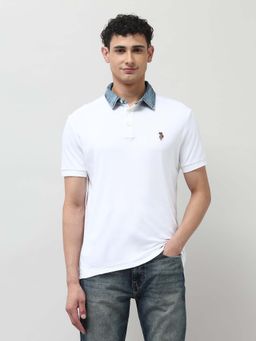 U.S. Polo Assn. Denim Co. - Men's Solid Regular Fit Polo T-Shirt