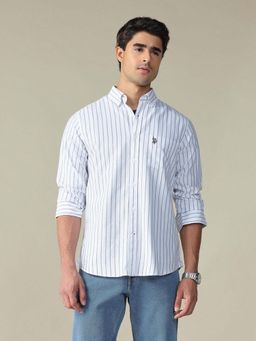 U.S. POLO ASSN. - Men's Vertical Striped Button Down Shirt
