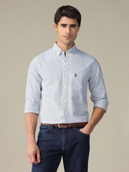 U.S. POLO ASSN. - Men's Vertical Striped Button Down Shirt