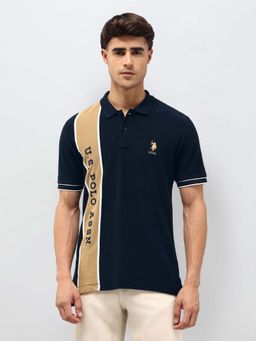 U.S. POLO ASSN. - Men's Brand Embroidered Equestrian Aisle Theater Polo T-Shirt