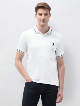 U.S. POLO ASSN. - Men's Textured Regular Fit Polo T-Shirt