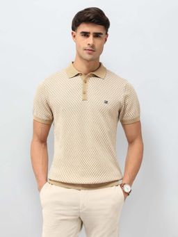 U.S. POLO ASSN. - Men's Geometric Patterned Polo T-Shirt