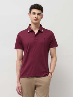 U.S. POLO ASSN. - Men's Pure Cotton Solid Polo T-Shirt