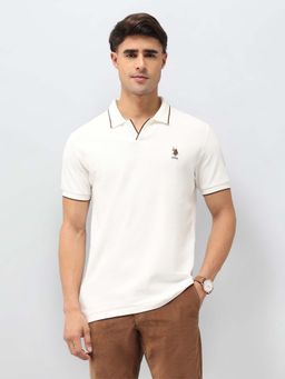 U.S. POLO ASSN. - Men's Textured Regular Fit Polo T-Shirt