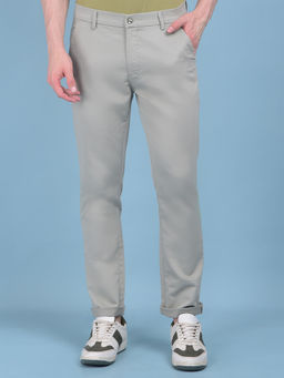 CRIMSOUNE CLUB - Mens Green Stretchable Trousers