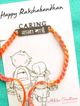 BeAbhika - Caring Wala Bhai Quirky Rakhi with Roli Chawal Capsules