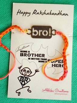 BeAbhika - Bro! Quirky Rakhi with Roli Chawal Capsules