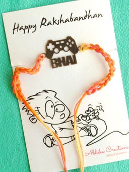 BeAbhika - Gamer Bhai Rakhi with Roli Chawal Capsules