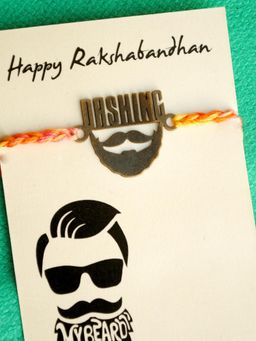 BeAbhika - Dashing bhai Rakhi with Roli Chawal Capsules