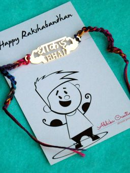 BeAbhika - Dhakad Bhai Rakhi with Roli Chawal Capsules