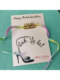 BeAbhika - NAKHRE WAALI BHABHI Quirky Rakhi with Roli Chawal Capsules