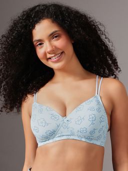Clovia - Printed Non-Wire Padded Full Coverage T-Shirt Bra