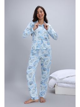 Zivame - Knit Cotton Ice Melt Shirt and Pyjama