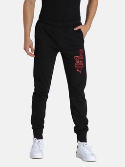 Puma - Black Graphic Men Sweat Pant