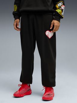 Puma - Black Hoopers Hotline Men Relaxed Fleece Sweat Pant