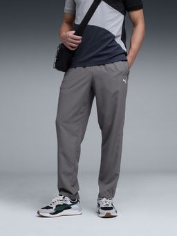 Puma - Grey Essentials Men Zippered Training Woven Track Pant