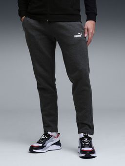 Puma - Grey Essentials No.1 Logo Men Zippered Track Pant