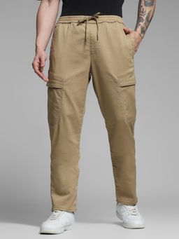 Jack & Jones - Beige Regular Fit Trouser