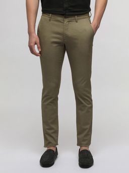 Crocodile - Green Solid Soft Touch Trouser