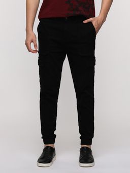 Crocodile - Black Uitility Cargo Joggers