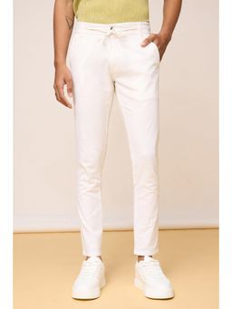 FREAKINS - Men'S White Drift Drawstring Trousers