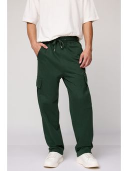 FREAKINS - Men'S Relaxed Olive Knit Cargo Joggers