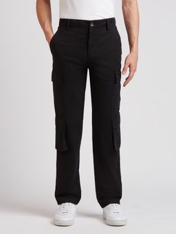 Pepe Jeans - Black Mid Waist Cargo Pant