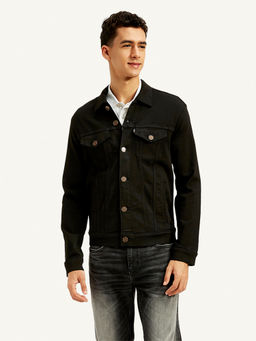 Levi's - Black Solid Regular Fit Jacket