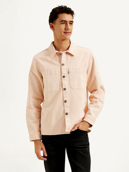 Levi's - Peach Solid Regular Fit Jacket