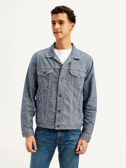 Levi's - Blue Solid Regular Fit Jacket