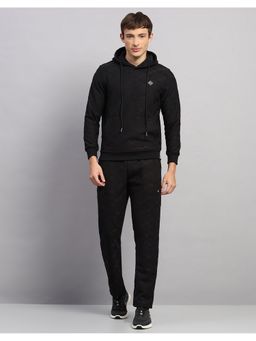 Monte Carlo - Mens Black Regular Fit Hooded Neck Winter Tracksuit