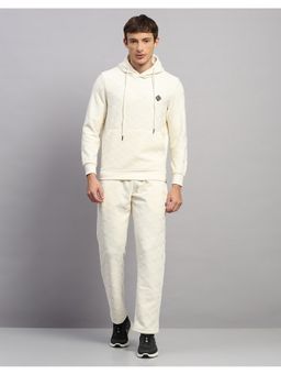 Monte Carlo - Men's Off White Regular Fit Hooded Neck Winter Tracksuit