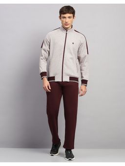 Monte Carlo - Mens Wine Regular Fit High Neck Winter Tracksuit