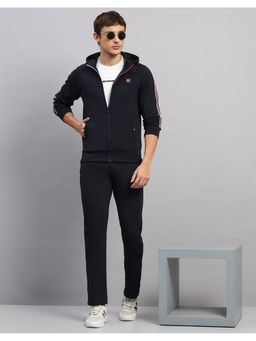 Monte Carlo - Mens Navy Blue Solid Hooded Neck Winter Tracksuit