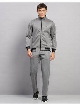 Monte Carlo - Mens Grey Regular Fit High Neck Full Sleeves Winter Tracksuit
