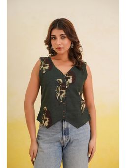 GOODHAND - Indigo Cotton Kothi Women Top