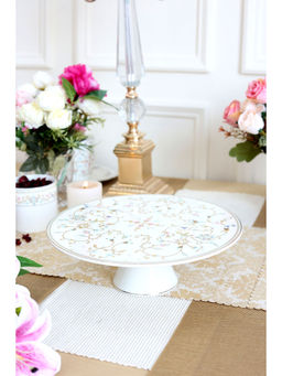 Vigneto - White Pattern Cake Stand