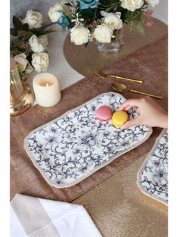 Vigneto - Royal Blue Snack Platter (Pack of 2)