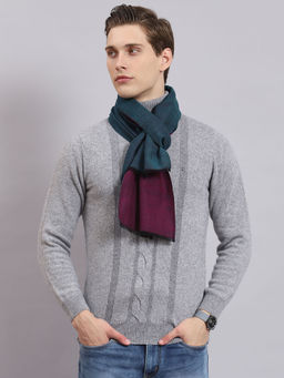 Monte Carlo - Men Teal Solid Muffler