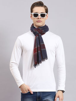 Monte Carlo - Men Multi-Color Checks Muffler