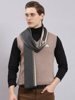 Monte Carlo - Men Beige Stripes Muffler