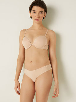 Victoria's Secret - Women Beige No-Show Thong Panty