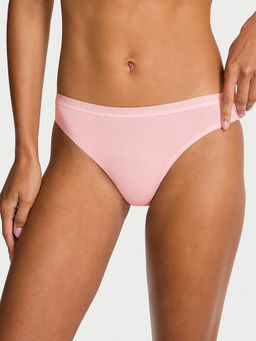 Victoria's Secret - Women Pink Stretch Cotton Bikini Panty