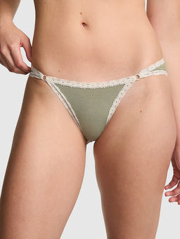 Victoria's Secret - Women Olive Cotton Cheeky Brief Panty