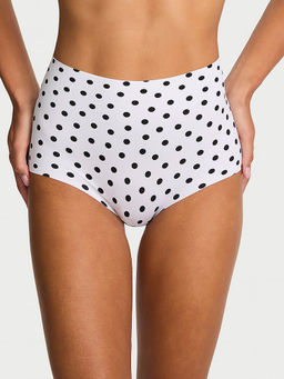 Victoria's Secret - Women White Polka Dot No-Show Modern Brief Panty