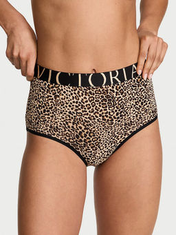 Victoria's Secret - Women Multi-Color Animal Printed Cotton Modern Brief Panty